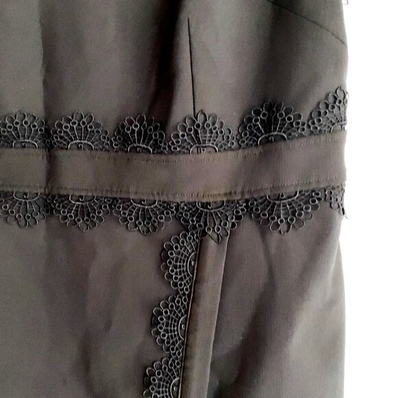 NWT SIKA Collection Short Sleeve LAce Trim Classic Little Black Dress 18 - Picture 5 of 5